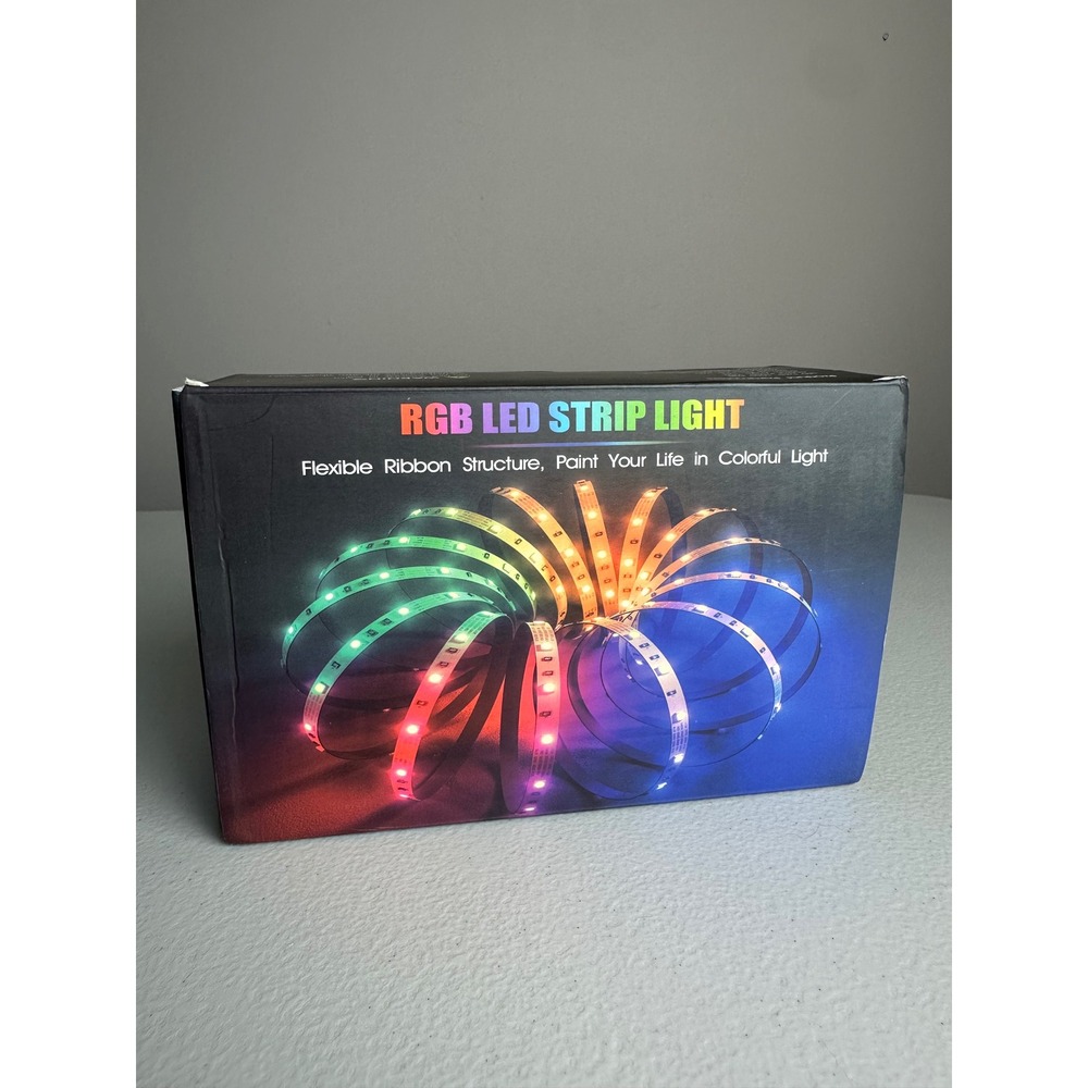 RGB LED Strip Light‎ 5050 Flexible Color Changing Ribbon Kit with Remote 24W